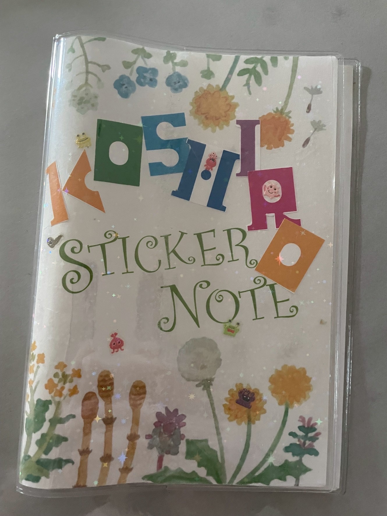 春のシールノート